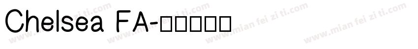 Chelsea FA字体转换